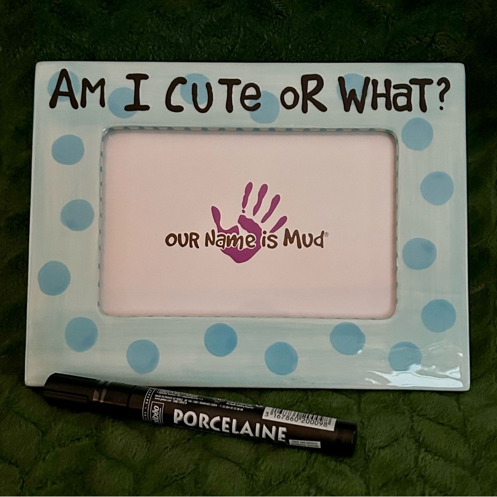 😉Bundle Days😉 Our Name is Mud Polka Dot Picture Frame Cute Or What DIY Frame